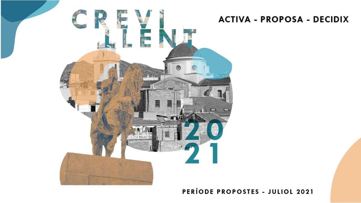 Cartel primeros presupuestos participativos del Ayuntamiento de Crevillent