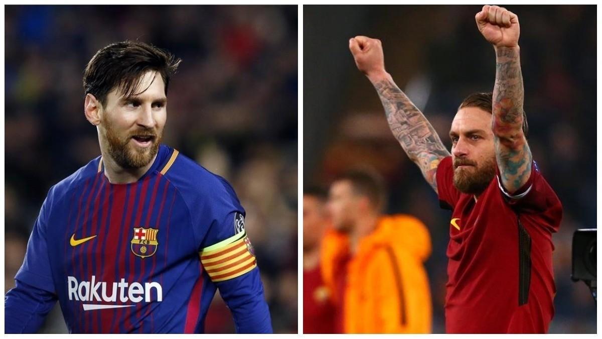 Messi y De Rossi.