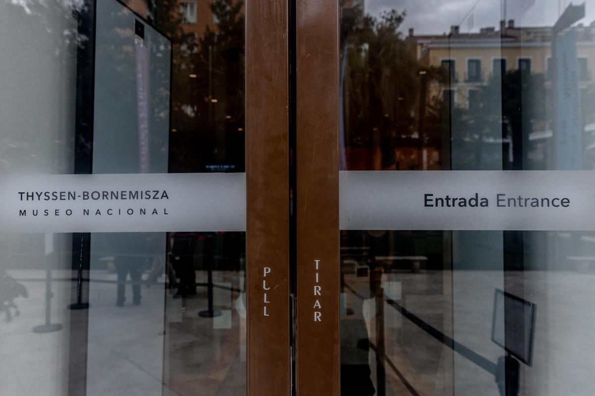 La entrada al Museo Thyssen.