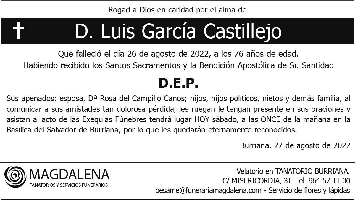 D. Luis García Castillejo