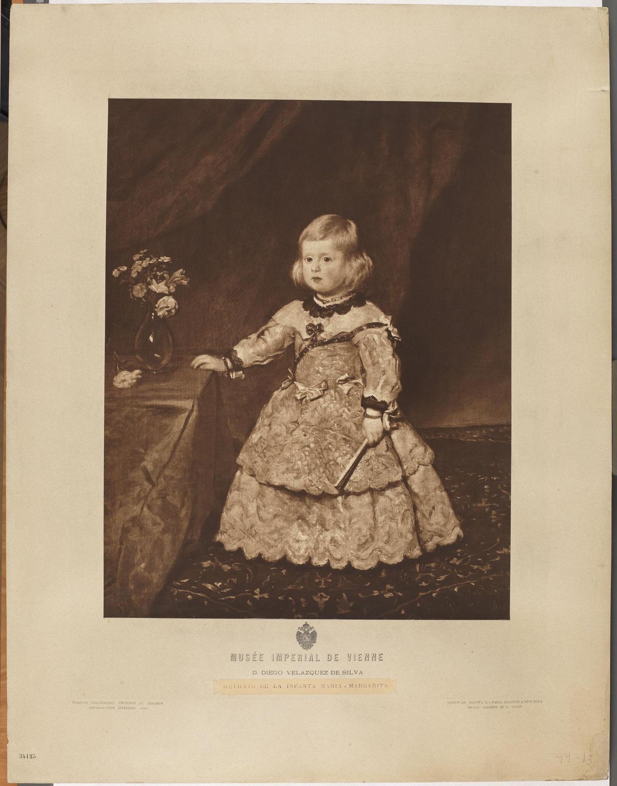 La infanta Margarita de Austria, de Velázquez Braun (act. 1889-1910).