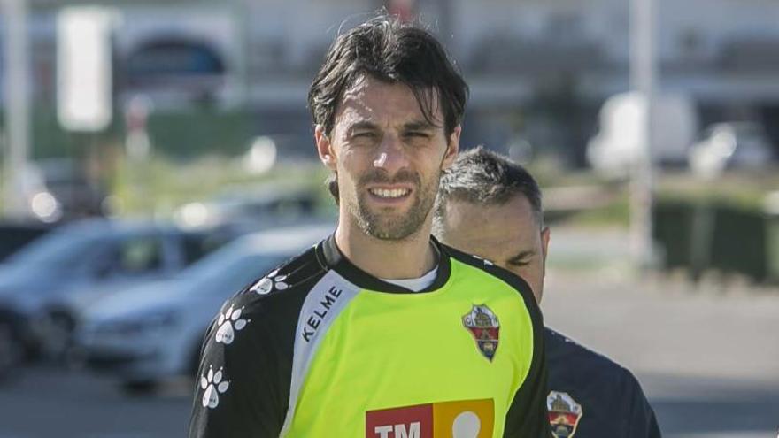 Sergio Pelegrín, durante un entrenamiento