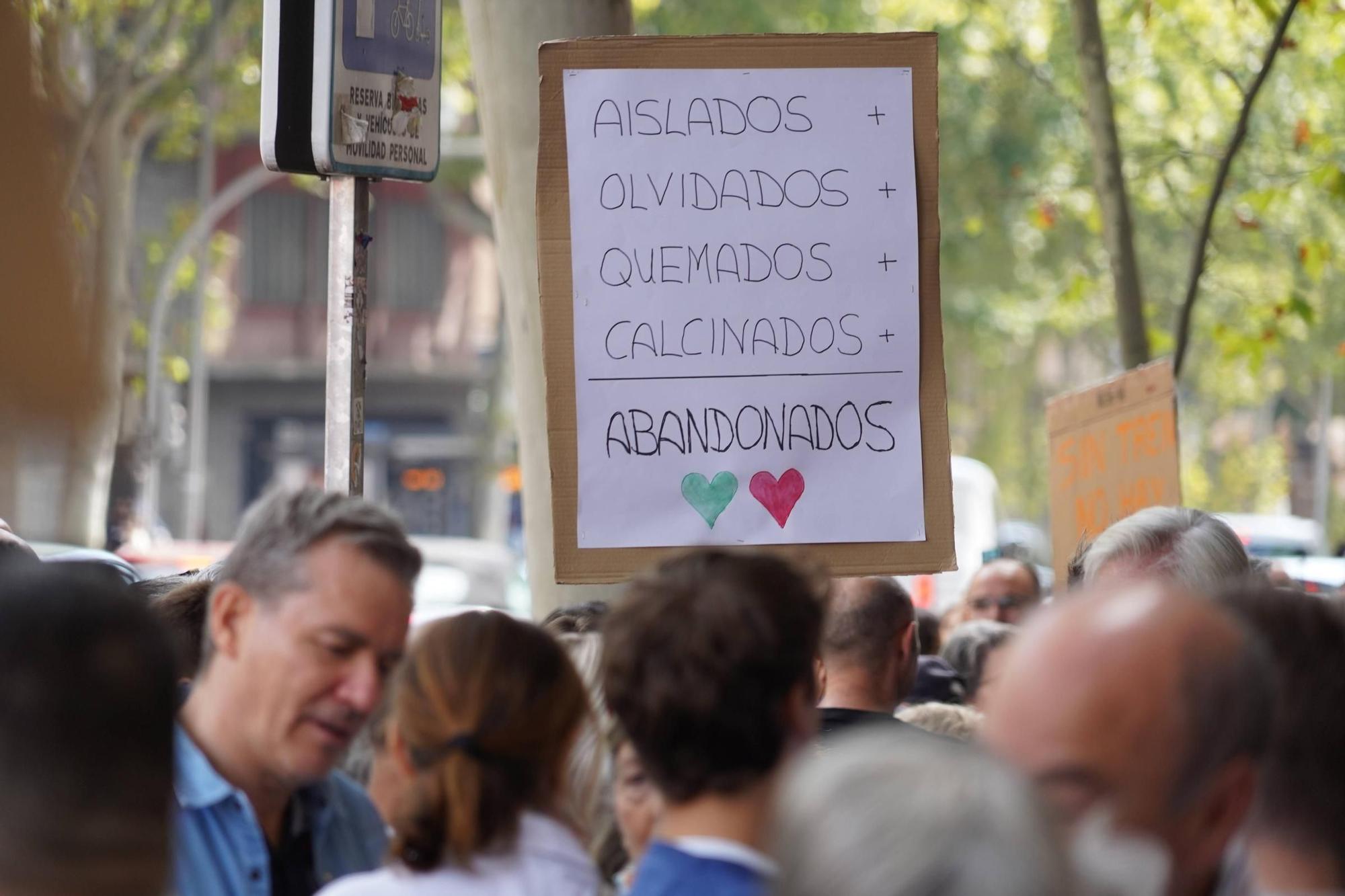 Manifestación por el AVE de Sanabria en Madrid: protesta por el tren a las puertas de Renfe