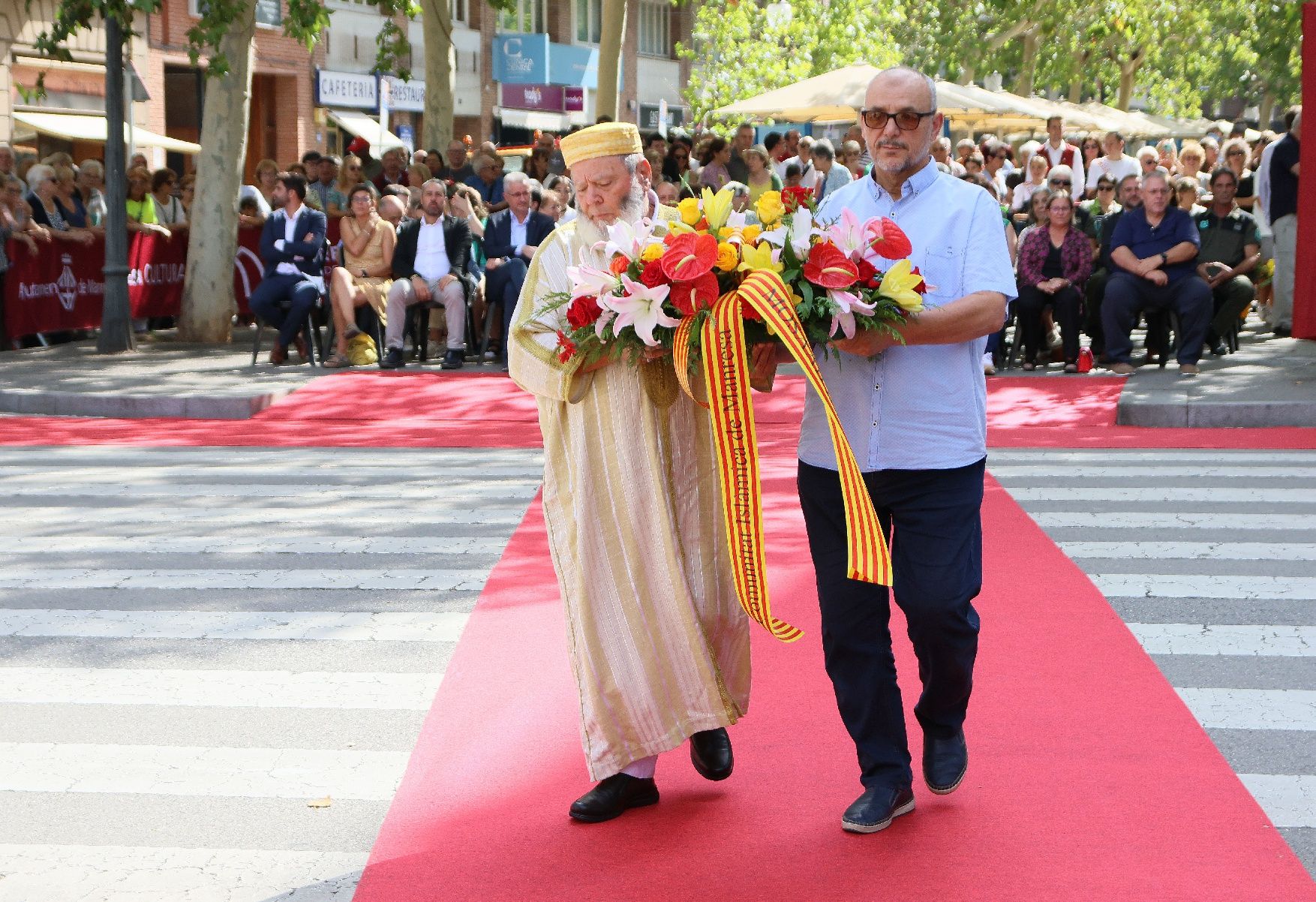 Així ha estat l'acte institucional per la Diada a Manresa