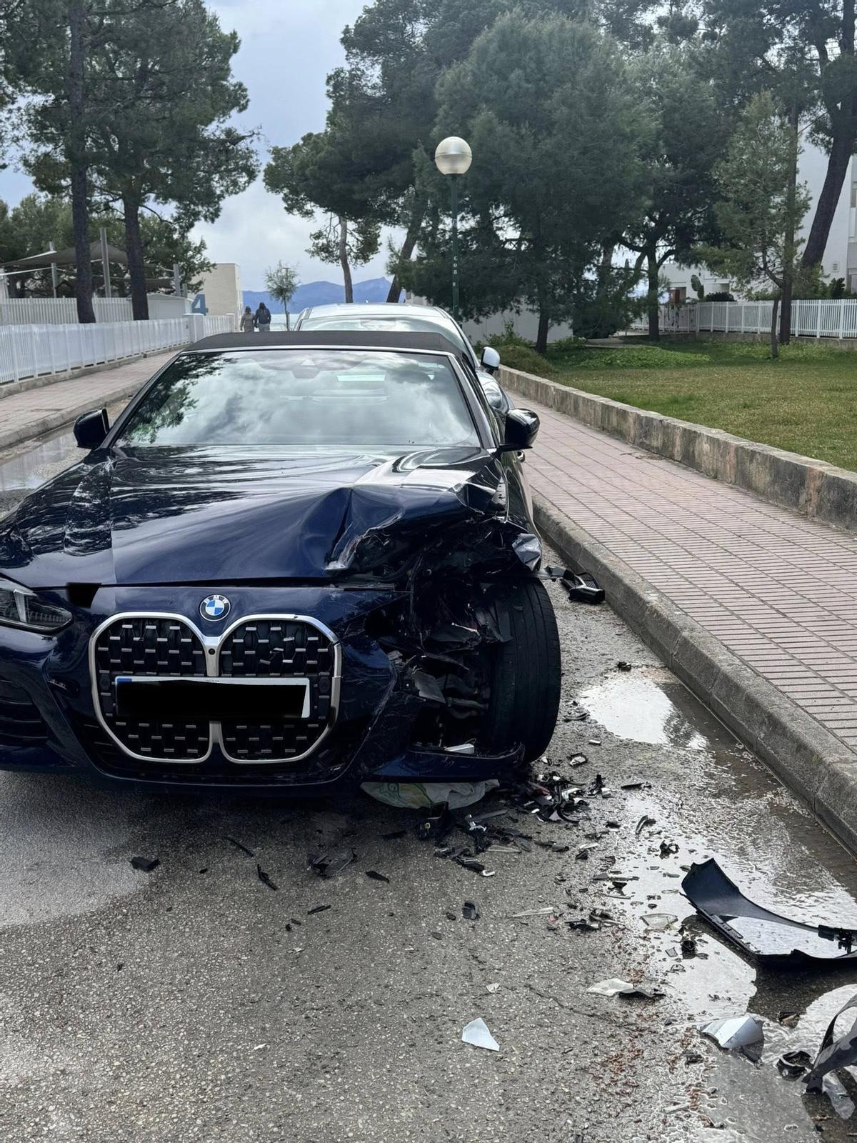 Alcúdia: tres nuevos accidentes, uno con alcoholemia positiva y dos con fuga