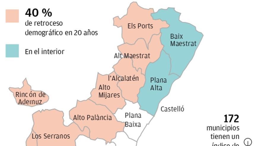 INDICE DE ENVEJECIMIENTO. Fuente: Generalitat Valenciana. Infografía: INFORMACIÓN