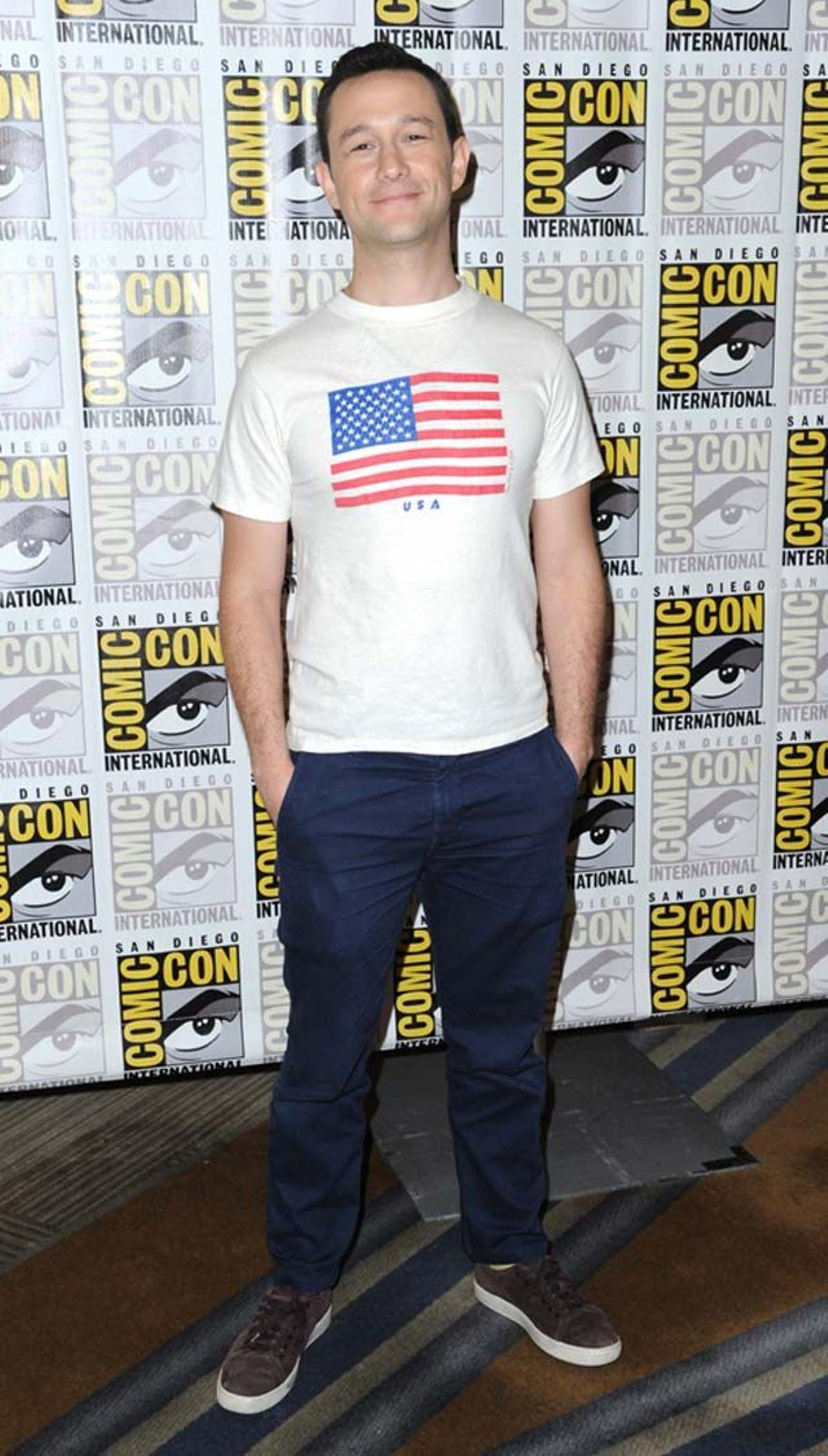 Josep Gordon-Levitt, en la presentación de Snowden en la Comic-Con de San Diego.