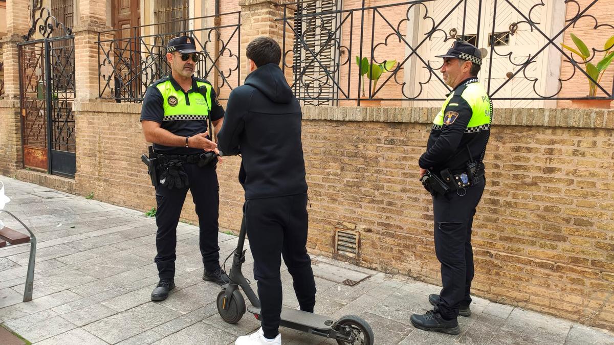 Policia Local con usuario de VMP.