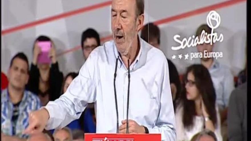 Rubalcaba: "Siempre han optado contra los más débiles porque es la derecha"