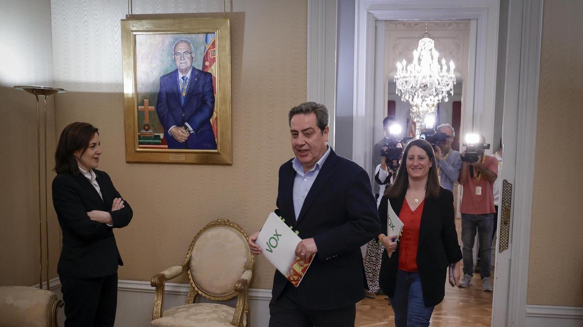 Junta de síndics en las Cortes Valencianas