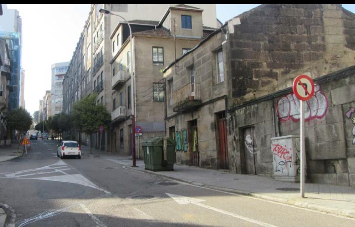 Vista de la calle Taboada Leal de Vigo