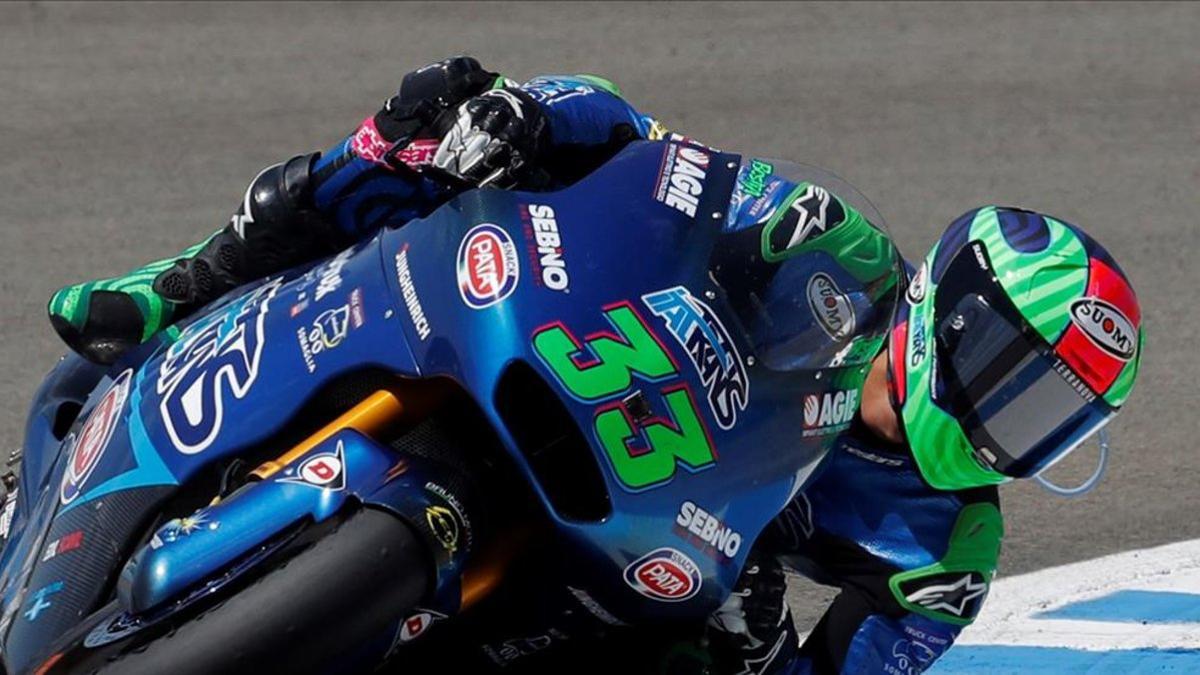 Bastianini negociando una curva de izquierdas