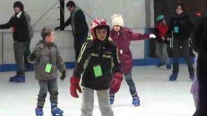 L’estrena de la pista de gel Bargelona.