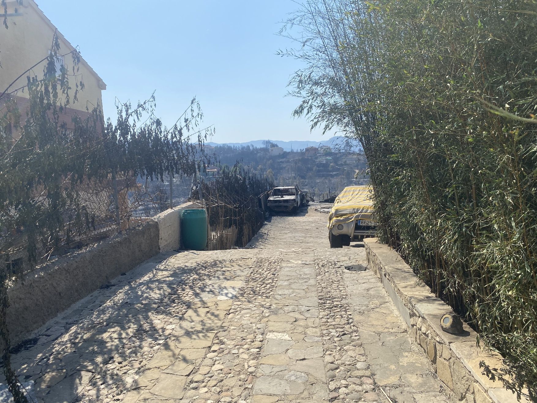 La urbanització River Park arrasada per les flames: veïns desolats i paisatge negre