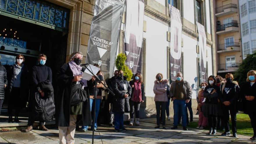 La exconcejala Victoria Hierro leyó el manifiesto del Consello Local da Muller en Vilagarcía.