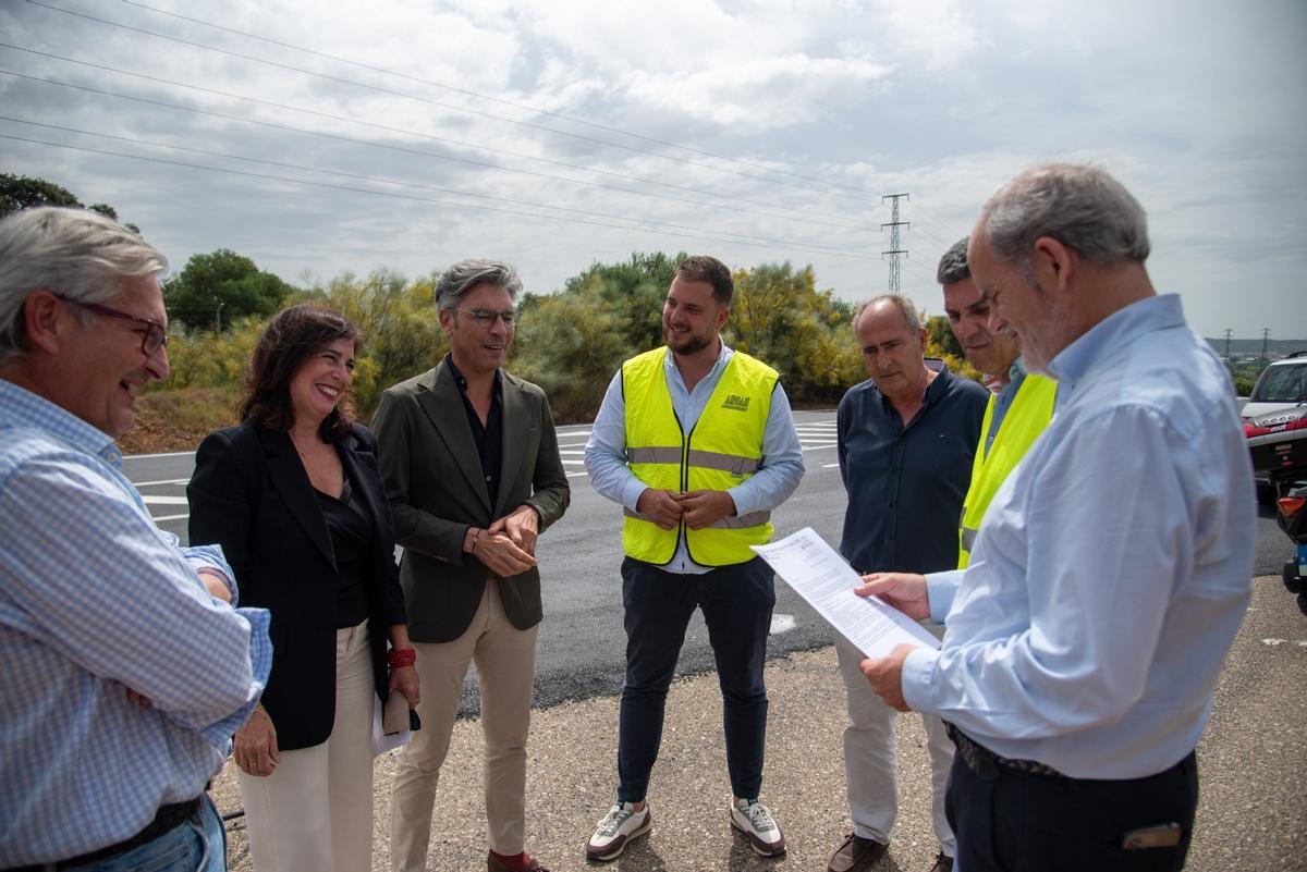 Visita institucional a carreteras de Palma del Río.
