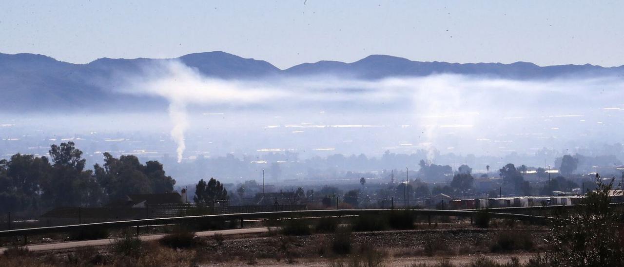 Quemas agrícolas en el municipio de Murcia.