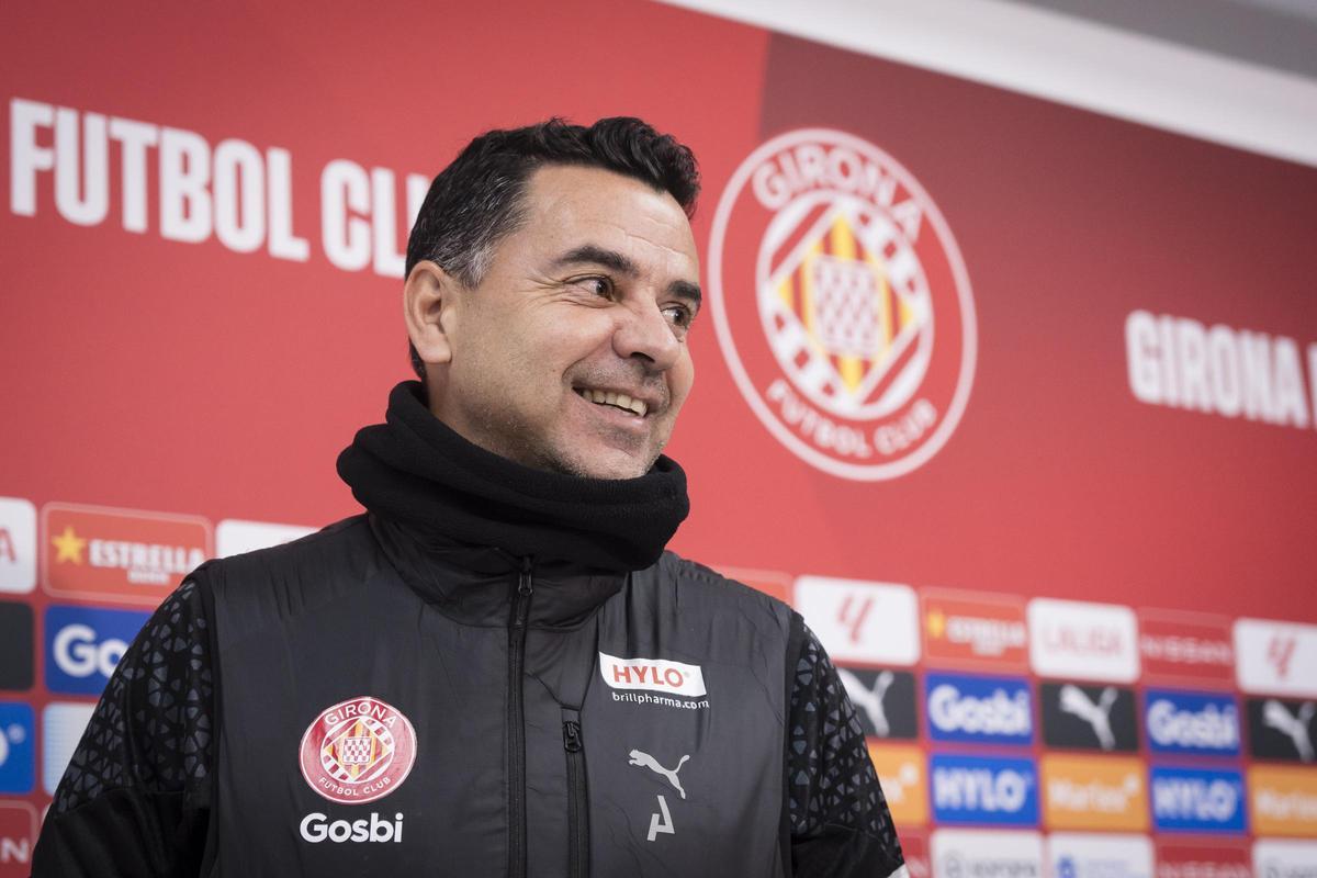 Rueda de prensa del entrenador del Girona FC Michel