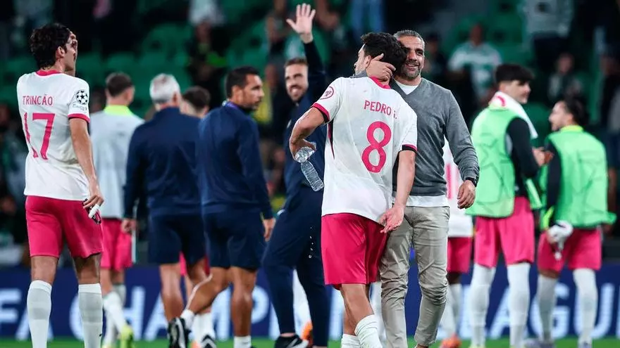 Victoria del Sporting de Lisboa frente al Marsella