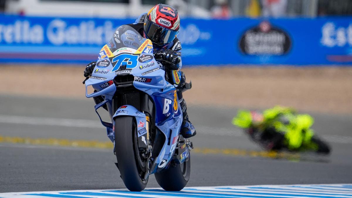 Álex Márquez durante la jornada del viernes en Jerez