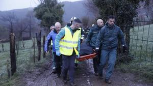 Trágico accidente de un todoterreno en Cangas del Narcea (Asturias).