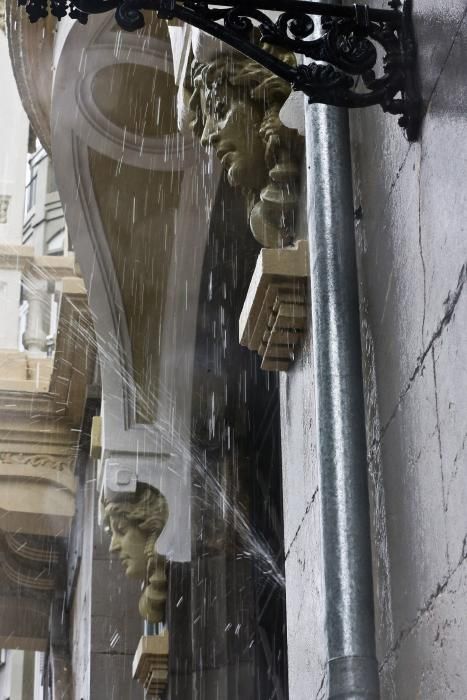 Temporal de lluvia y fuerte oleaje en Asturias