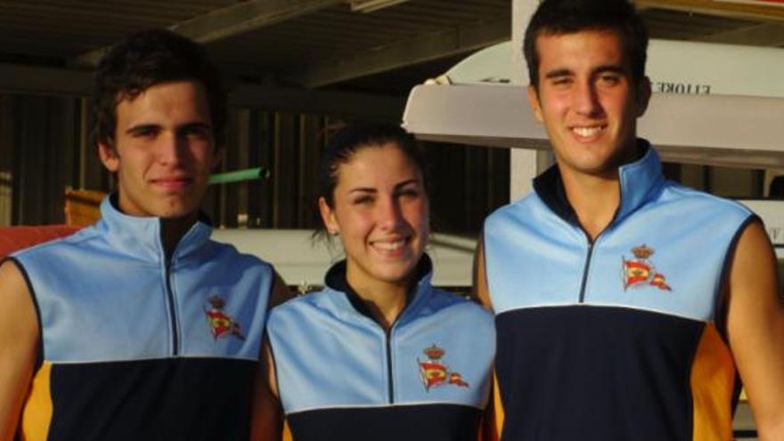 Guillermo Ramos, Miriam Bandera y Juan Cáliz en el Club Mediterráneo