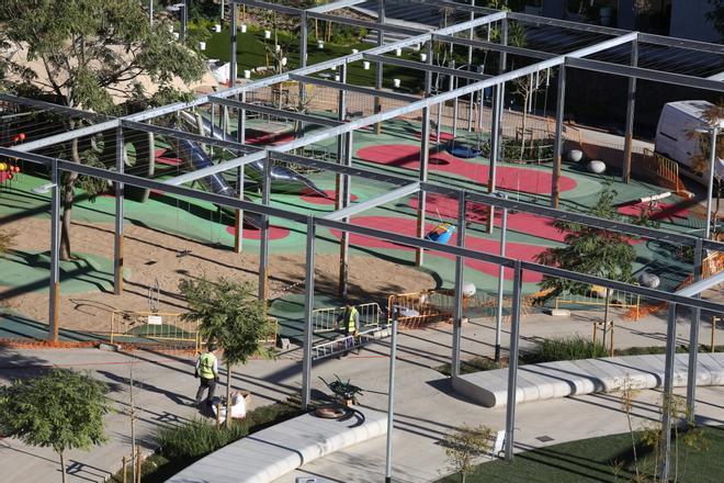 Barcelona acelera la colocación de 'esponjas' urbanas contra las inundaciones