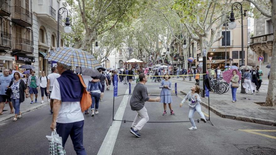 Actos por la Semana de la Movilidad en la calle Unió