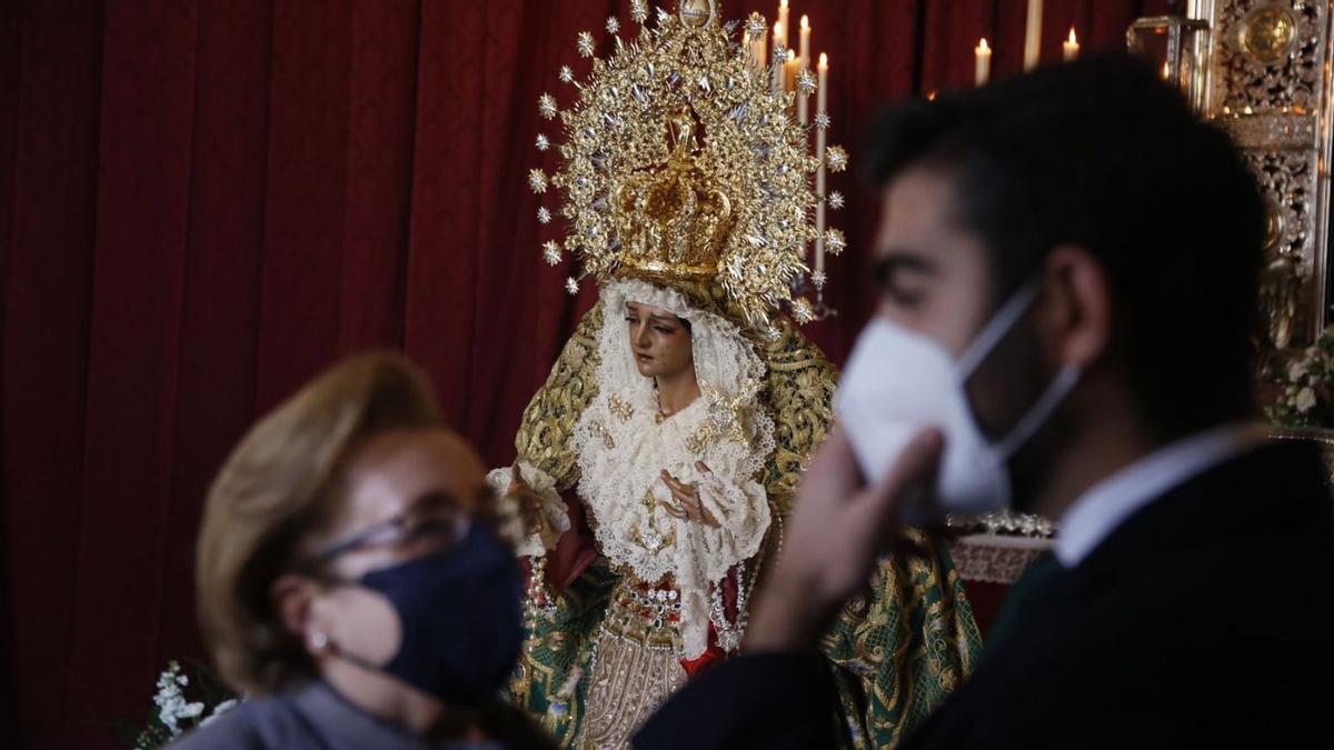 La Virgen de la Esperanza, expuesta este sábado a la veneración de los fieles en la parroquia de San Andrés