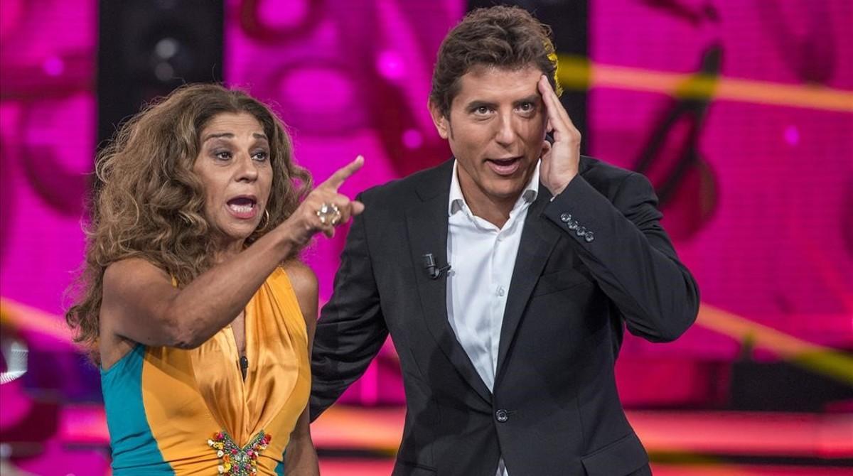 TV Lolita y Manel Fuentes, en 'Tu cara me suena'