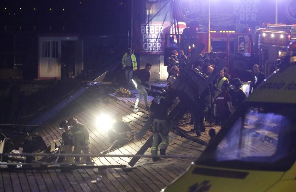 Accidente en O Marisquiño de Vigo: 300 heridos