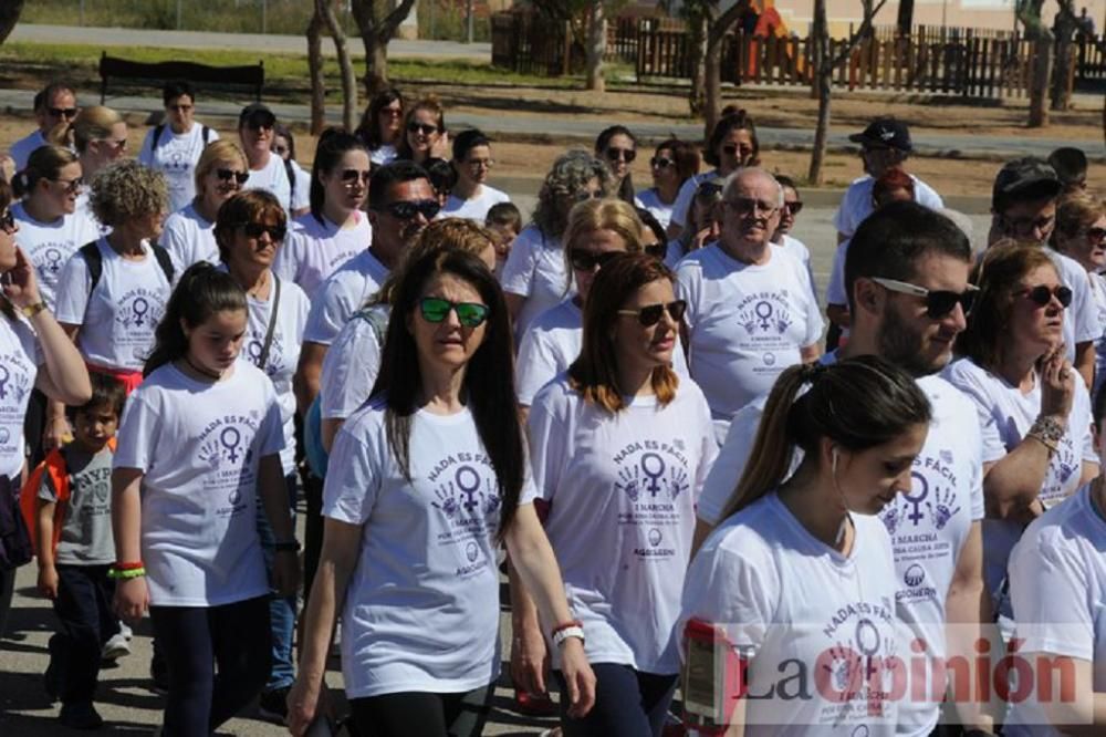 Marcha contra la violencia de género en La Aljorra