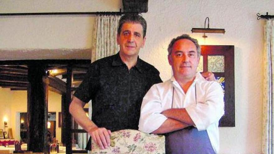 Con Ferran Adrià, en la sala de El Bulli.