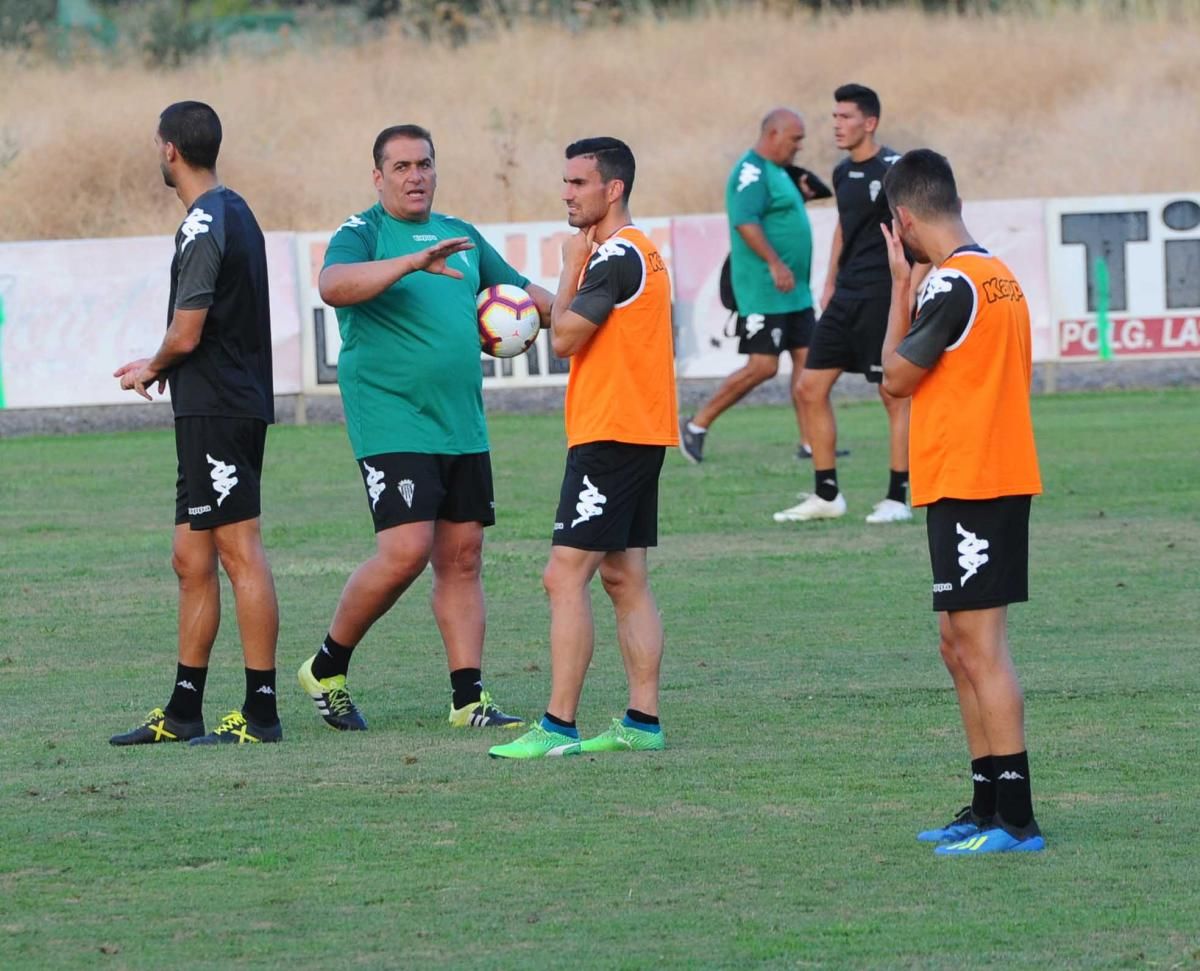 Primer entrenamiento de Sandoval tras su vuelta al Córdoba CF