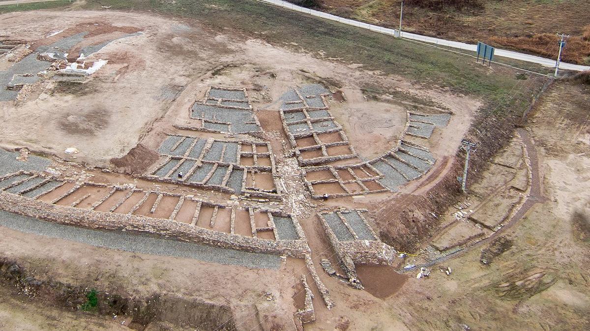 Vista áerea del yacimiento del Molí d'Espígol.