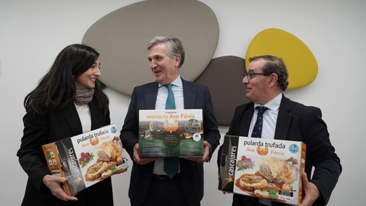 El zamorano Narciso Prieto (Caja Rural Zamora), en la presentación del proyecto de Cascajares en Valladolid.