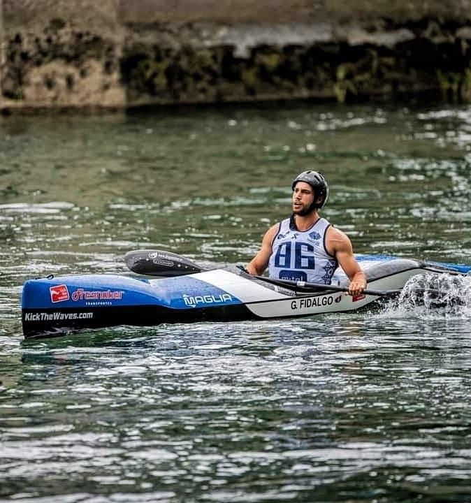 Fidalgo, en la competición.