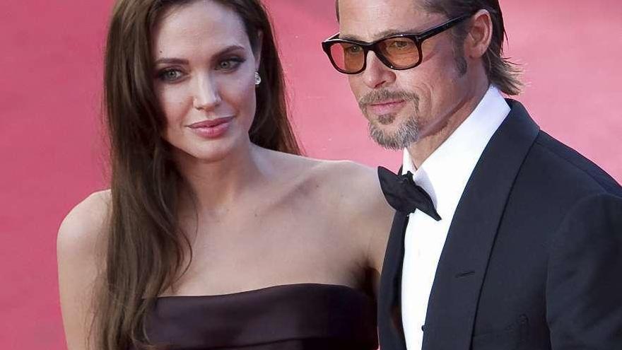 La actriz Angelina Jolie y Brad Pitt.