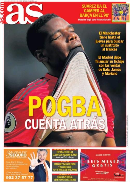 Lukaku, Pogba y Lo Celso en las portadas deportivas