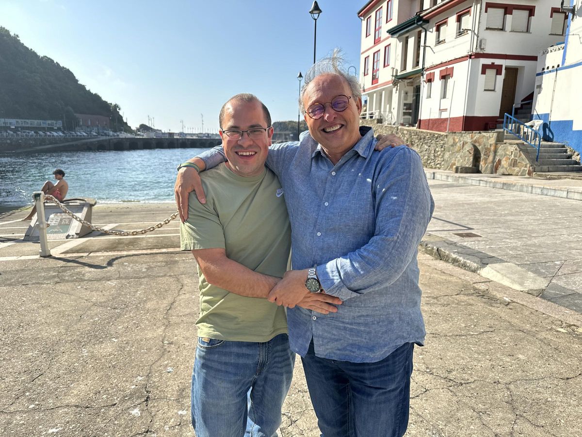 Los dos recitadores, en Cudillero.