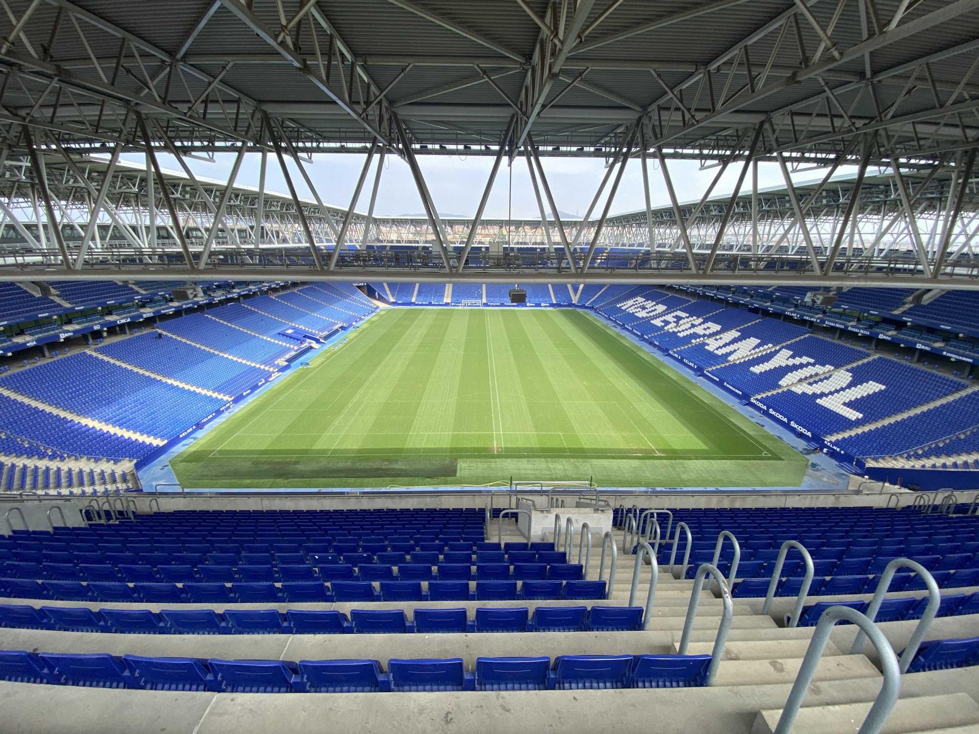 RCDE Stadium, estadio del Espanyol que ahora a cedido al UE Cornellà