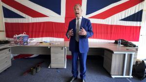 Nigel Farage, el líder populista del nuevo partido Reform UK, que puede hacer sombra al partido conservador
