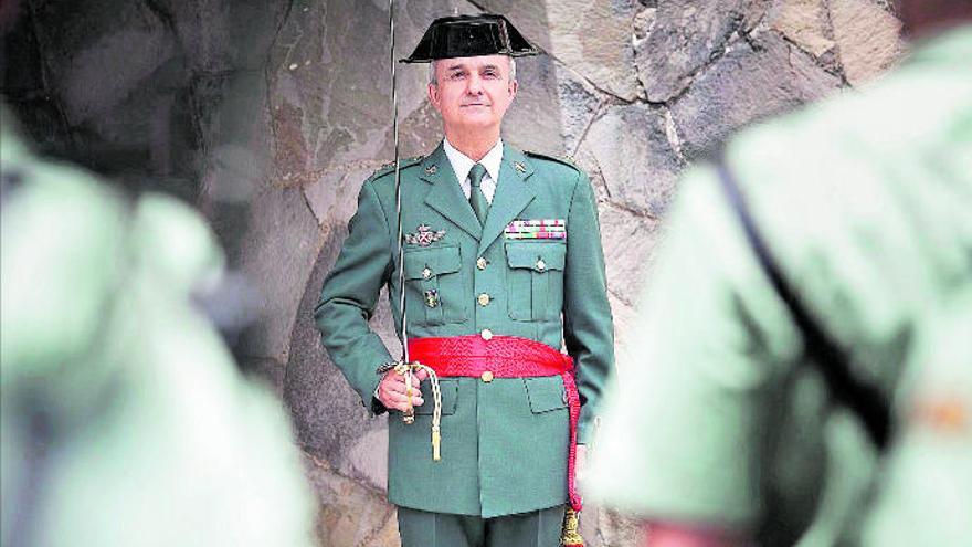 El general Juan Miguel Arribas Revuelto, jefe de la Zona de Canarias de la Guardia Civil.