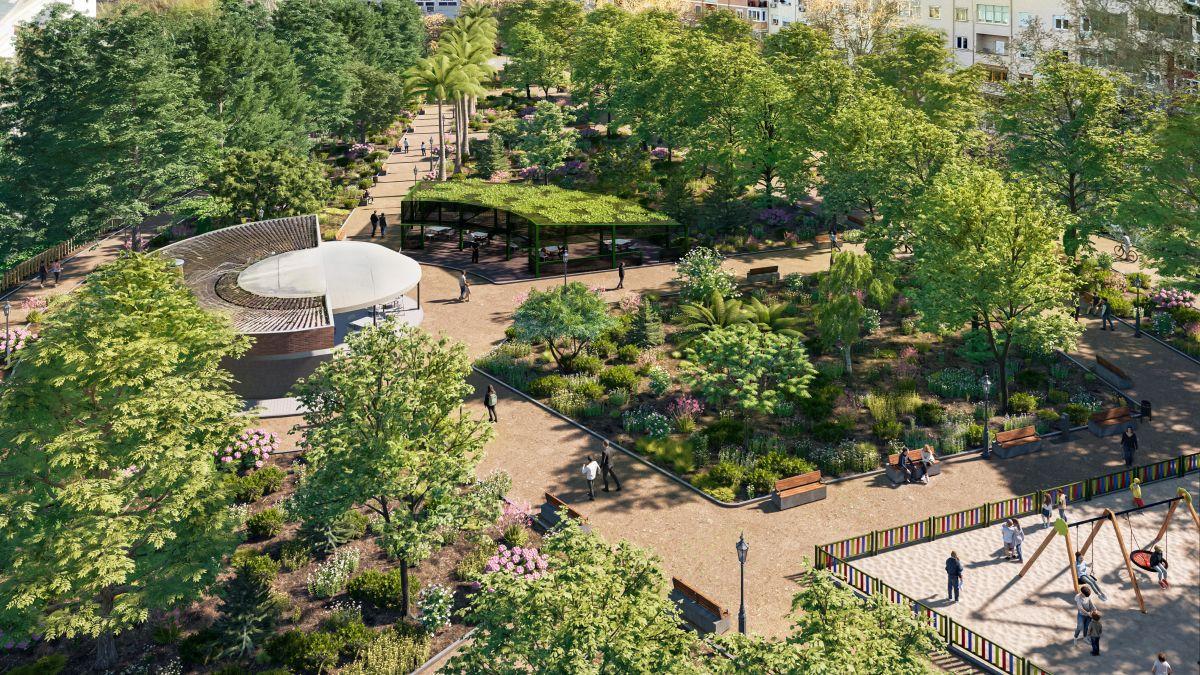 Cerca de la calle Miguel Servet, en el antiguo canódromo, se encuentra el Parque de Villafeliche, con una superficie de 8.865 m².