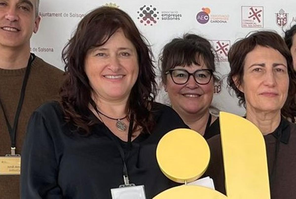 Glòria Dominguez, en un acte públic amb l'ADLSC