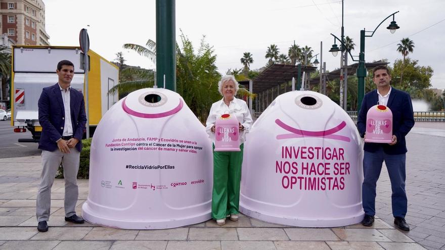 Málaga apoya la investigación del cáncer de mama a través de la iniciativa &#039;Recicla vidrio por ellas&#039;