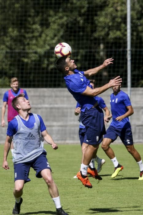 Entrenamiento del Oviedo en el Requexón