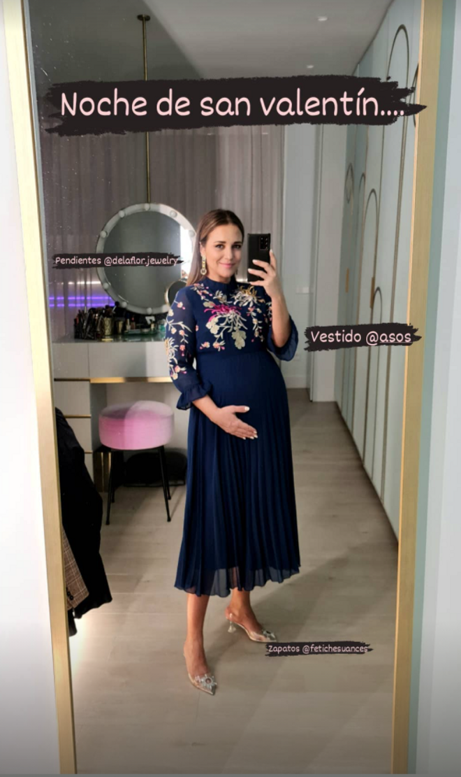 Paula Echevarría con vestido de Asos por San Valentín