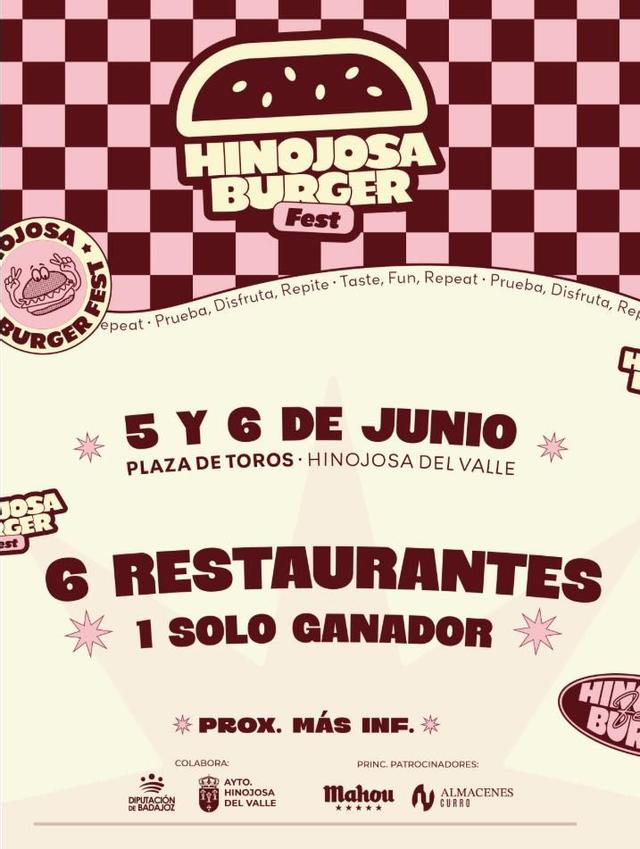 Cartel de Hinojosa Burger Fest.